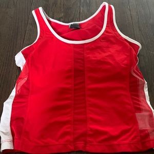 Nike red tennis top size s
